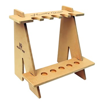 HEARTY RISE 哈帝來斯 HB-2726 置竿架 密板材質 可放置5支釣竿  原木色  小(29 x 18.5 x 27)