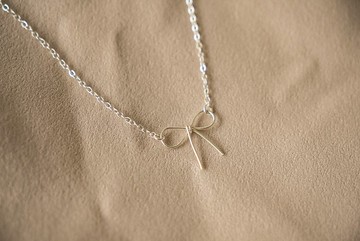 RIBBON 蝴蝶結項鍊 鎖骨鍊 SV925/14KGF