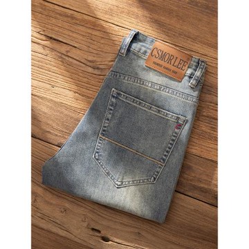 原單撿漏！線下699+！秋冬牛仔褲男士直筒彈力寬松潮牌復古長褲子