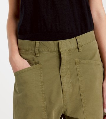 Nili Lotan Shon cotton twill barrel-leg pants