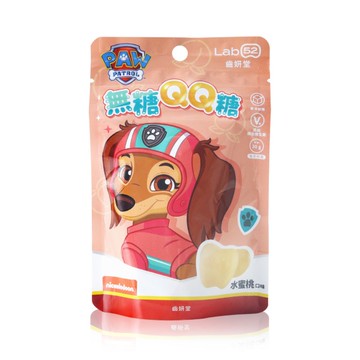 汪汪隊立大功齒妍堂無糖QQ糖30g-水蜜桃