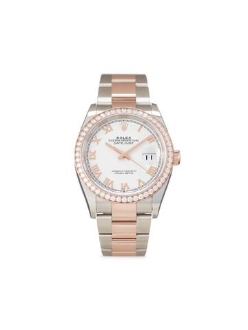 Rolex - 2023 unworn Datejust 36mm - unisex - Sapphire Glass/stainless steel/Rose Gold - One Size - White