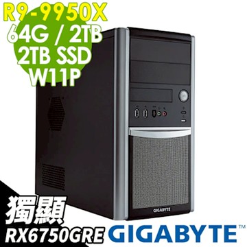 GIGABYTE W332-Z00 (R9-9950X/64G/2TB+2TB SSD/RX6750GRE-10G/W11P)