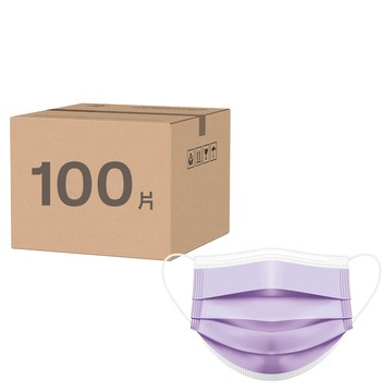 CareMax 凱瑪適 成人醫療口罩 17.5 x 9.5cm  紫水晶  50片  2盒