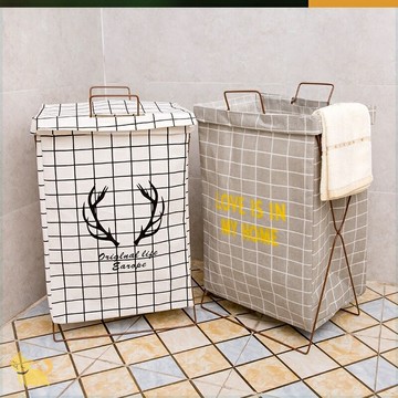 臟衣服收納筐布藝裝玩具筐折疊框簍子超大臟衣籃雜物毛巾收納2020