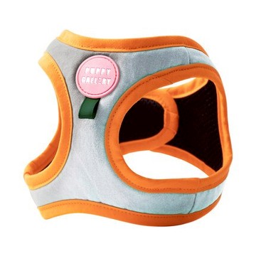 寵物牽引繩/胸背帶 韓國PuppyGallery撞色胸背狗狗牽引背心式遛狗牽引繩項圈寵物背帶【HZ72133】