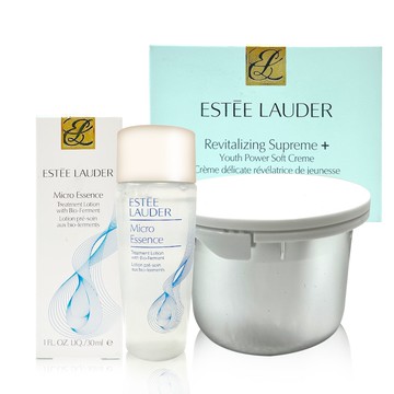 【Estee Lauder 雅詩蘭黛】年輕無敵膠原霜 補充罐 75ml+ 原生露 30ml 台灣公司貨