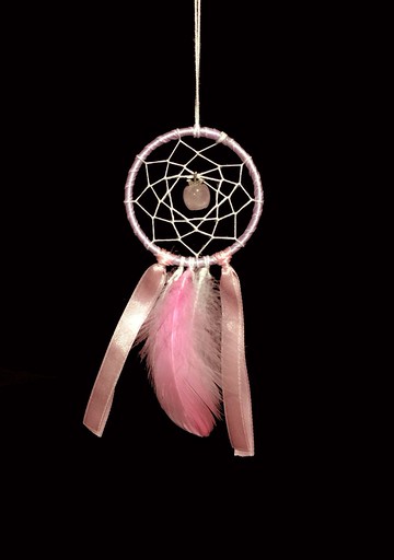 6x15 【水晶蘋果】手作/手工 捕夢網吊飾