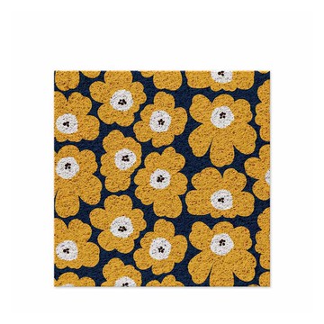 【好物良品】120x120cm_獨家設計大尺寸可剪裁玄關絲圈刮泥地墊-水磨石