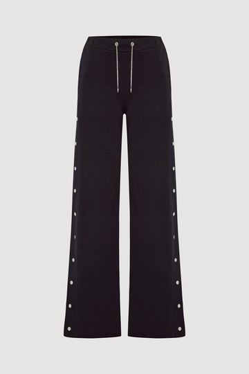 Popper Trackpants Black