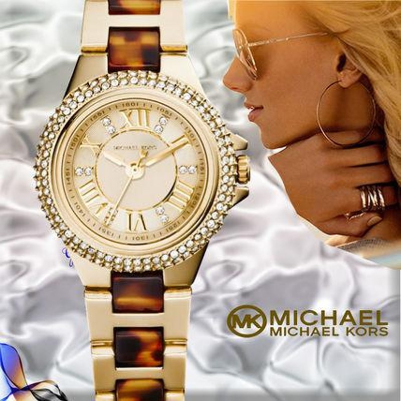 Michael Kors マルケルコース べっ甲レ/クリスタルゴールド MK4291 ...