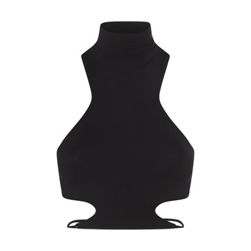 Andreadamo - Black Crop Top