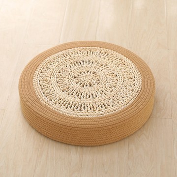 彩色棉編玉米葉蒲團坐墊