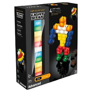 LIGHT STAX Advanced 大顆粒系列 亮亮積木 36入  1盒  多色