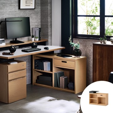 KOIZUMI NESTIS單抽三格邊櫃KWB-88‧幅38cm原木 W38*D98*H70 cm