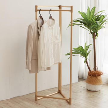 LiFArt 日系鋁合金百變室內掛衣架3段式  加高款  璀璨金