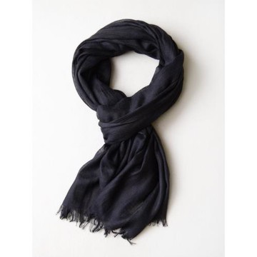 冬季男士百搭黑色年輕人休閑圍巾