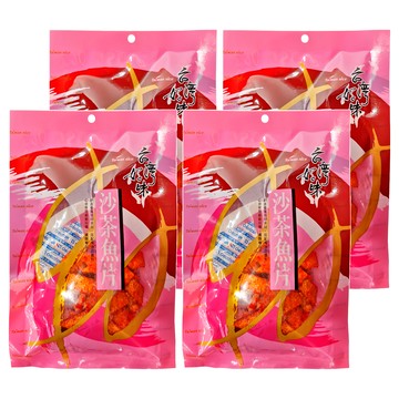長松食品 台灣好味 沙茶魚片  100g  4包