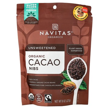 Navitas Organics, 有機可可碎，未增甜，8 盎司（227 克）