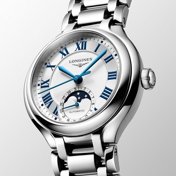 LONGINES 浪琴 PrimaLuna 新月系列 月相機械女錶-34mm L8.126.4.71.6
