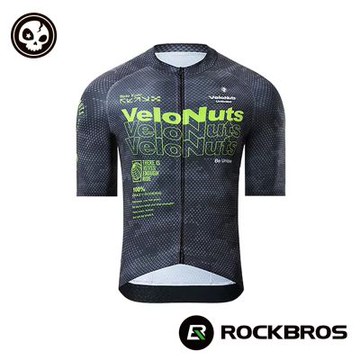 《ROCKBROS洛克兄弟》VNS SORA透氣男短車衣 黑蟒 小骷髏/透氣/修身/短版/輕量/夏季/自行車/運動/車服/15220024)
