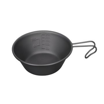 CAPTAIN STAG 鹿牌矽塗層不鏽鋼提耳碗/320ml/UH-0069  御霧黑  1個