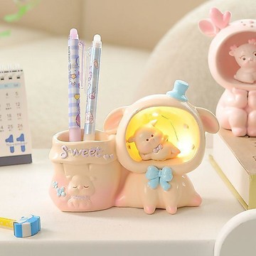 ✨臺灣出貨✨創意宇航員小夜燈送男生日禮物女生閨蜜筆筒桌面多功能桌面小擺件