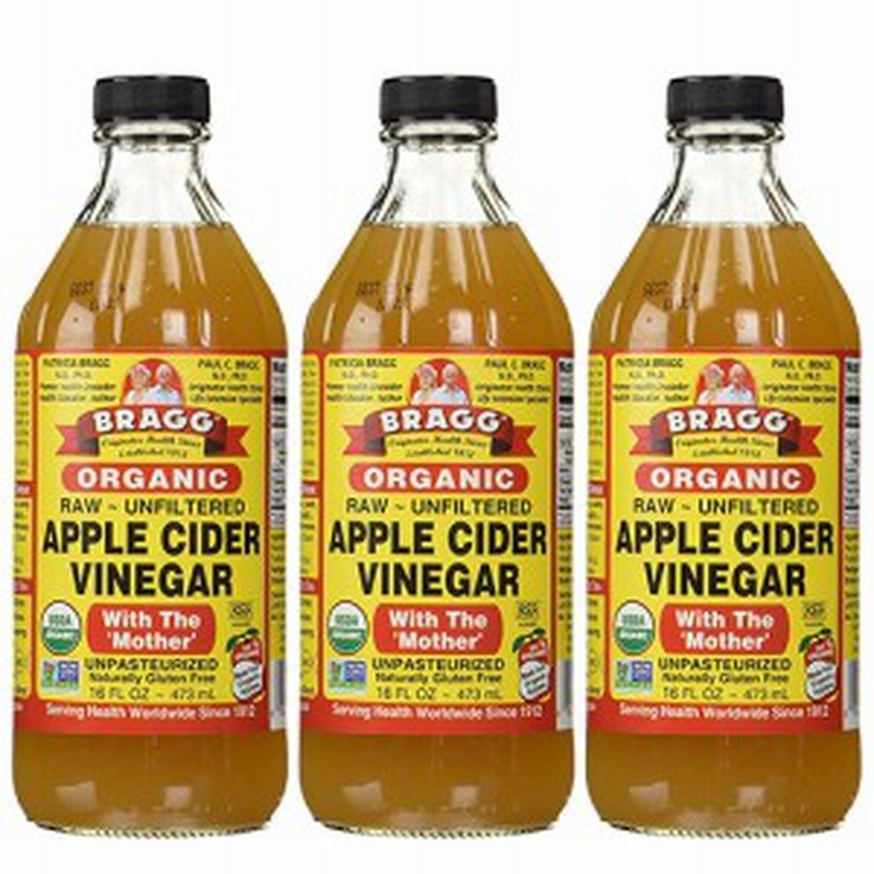 3本セット ブラグ アップル サイダー ビネガー りんご酢 Bragg Apple Cider Vinegar 16 Oz 473 Ml 通販 Lineポイント最大1 0 Get Lineショッピング