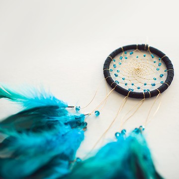 捕夢網材料包 10cm - 低調的黑金(串珠) -  情人節禮物 交換禮物