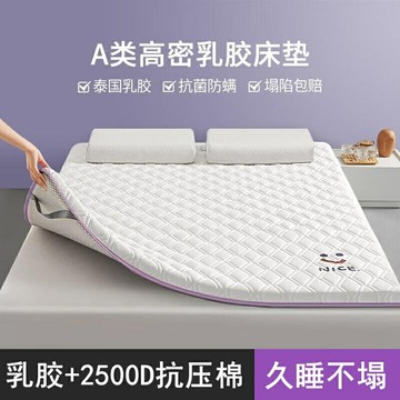乳膠床墊新品 A類乳膠床墊傢用高迴彈床褥記憶棉榻榻米宿捨折疊軟墊出租房 家用加厚海綿床褥子 榻榻米
