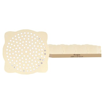 Musigine 浴室排水口過濾網  15 x 15 cm  白色