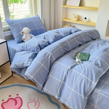 大學生宿舍床上三件套全棉純棉單人被套高中生上下床專用被罩床單