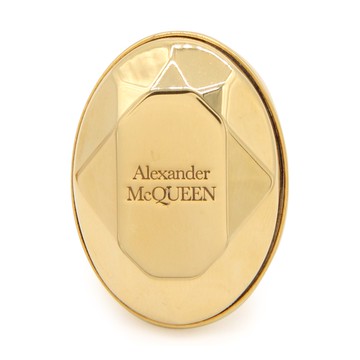 Alexander Mcqueen - Antique Gold Metal The Faceted Stone Ring