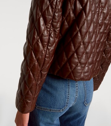 Nili Lotan Amy cropped quilted leather jacket