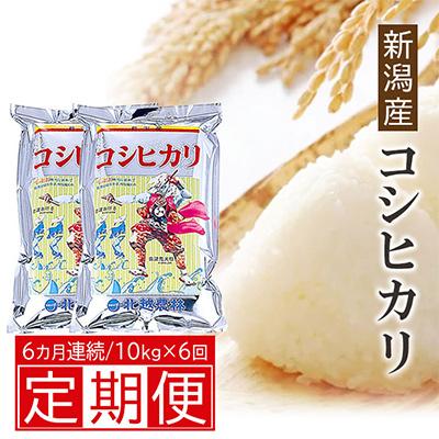 ふるさと納税 新潟県 新潟産コシヒカリ10kg(5Kg×2)全6回