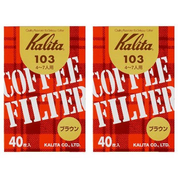 Kalita 咖啡濾紙 無漂白/103 501-107  40個  2盒