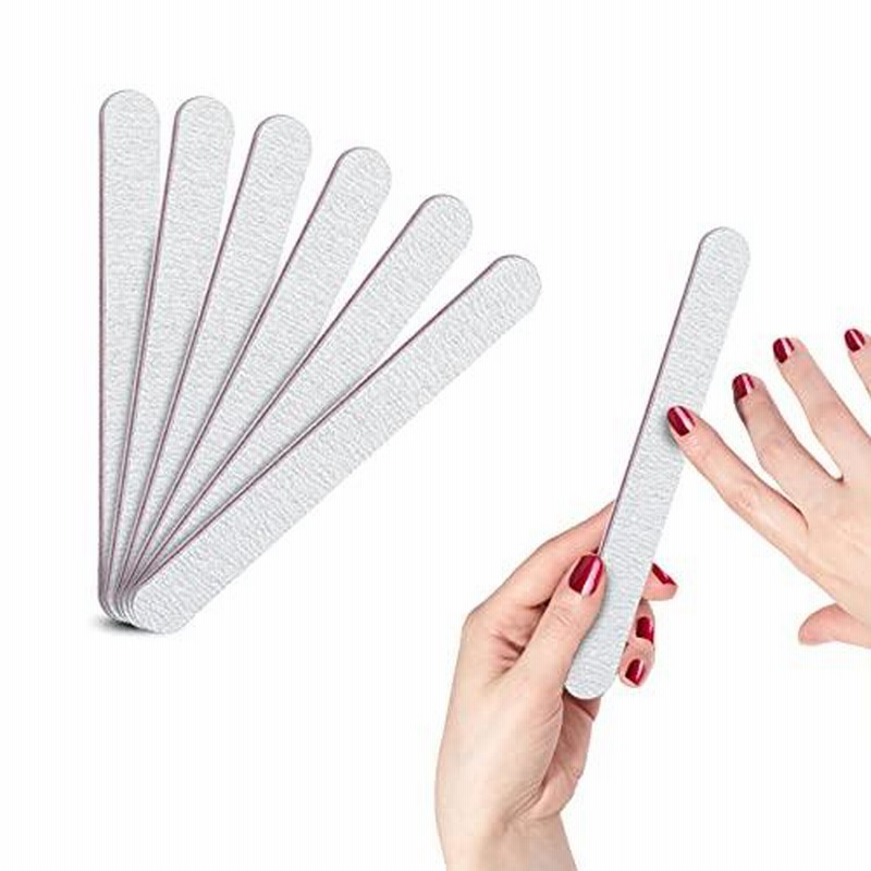 ネイルファイル 爪やすり 100/180グリット 両面使えるエメリーボード 爪磨き ジェルネイル道具 (50本)