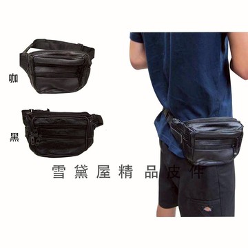 限時 滿3千賺10%點數↘ | ~雪黛屋~Lian 腰包小容量三主袋+外袋共七層防水防刮皮革外出休閒運動上班防盜腰背肩背斜男女適用最大45腰B#1146