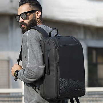【leaper】可加大全開式三隔層USB充電商務旅行電腦後背包