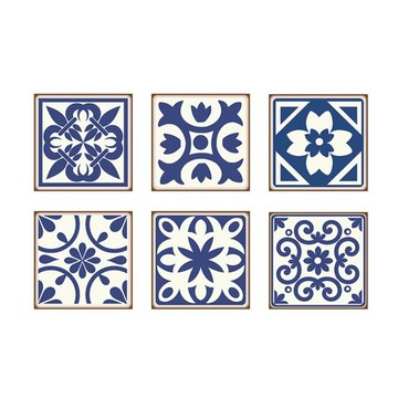 ins歐風系列 花磚壁貼6片組  20 x 20cm  A23  1組