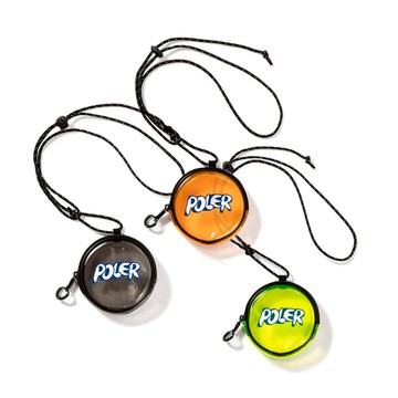 日本限定 HIGH&DRY PVC 透明圓形防水小物袋/零錢小包 (共3色) 黃色