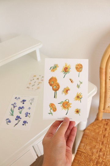 貼紙花 PVC 啞光