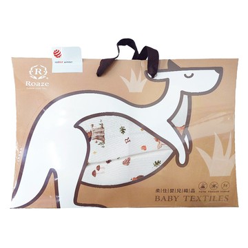 Roaze 柔仕 雲朵涼被 100%聚酯纖維  小(110 x 75cm)  小鹿漫步 米色