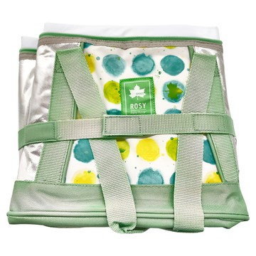 LOGOS ROSY insul10 軟式保冷袋 15L  白色 + 綠色