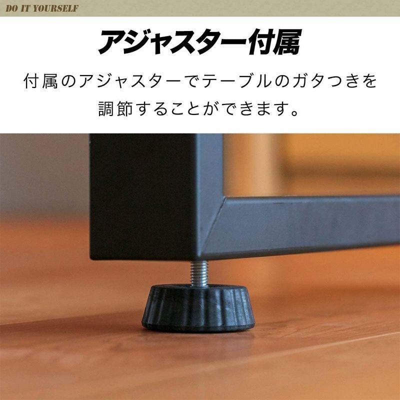 ottostyle.jp アイアンレッグ テレビボード用 2本セット 口型/ブラック