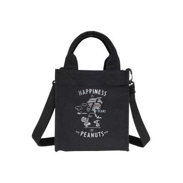 【SNOOPY】史努比75週年背提二用袋-黑色 BCP24Q07BK