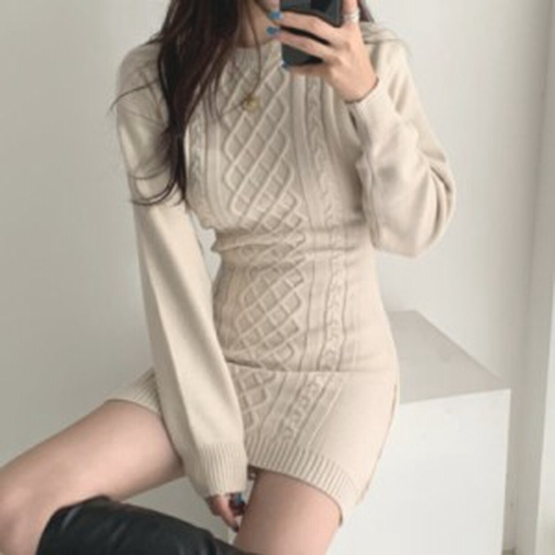 ワンピース レディース ミニワンピース ワンピースミニ丈 タイトミニワンピース ニット ワンピース 韓国ワンピース 秋 冬 ワンピース 韓 通販 Lineポイント最大6 0 Get Lineショッピング