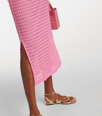 Melissa Odabash Annabel open-knit midi dress