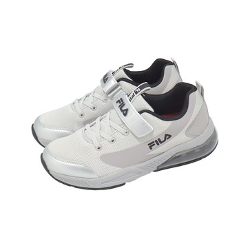 [ACS] Fila 慢跑鞋 J402Z 大童鞋 銀 黑 氣墊 魔鬼氈 緩震 運動鞋 3J402Z880