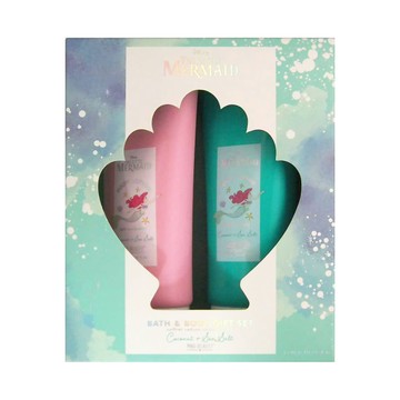 MAD BEAUTY 小美人魚沐浴護膚禮盒 椰香海鹽沐浴露150ml+身體乳液150ml  1盒